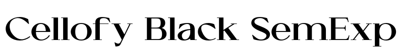 Cellofy Black SemExp Font Image