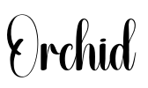 Orchid Font Image
