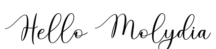 Hello Molydia Font Image