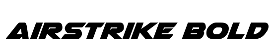 Airstrike Bold Font Image