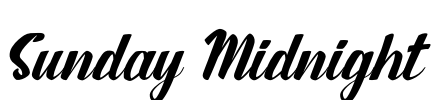 Sunday Midnight Font Image