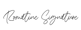 Romatine Signature Font Image
