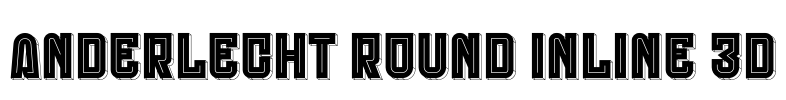 Anderlecht Round Inline 3D Font Image