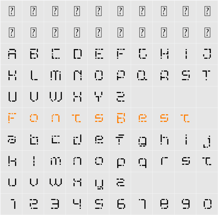 FF Path Character Map