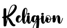 Religion Font Image