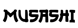 MUSASHI Font Image