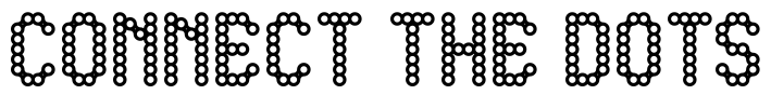 CONNECT THE DOTS Font Image