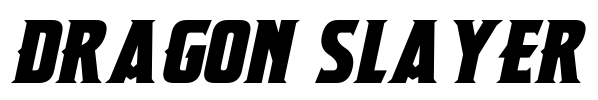 Dragon Slayer Font Image
