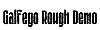 Galfego Rough Demo Font Image