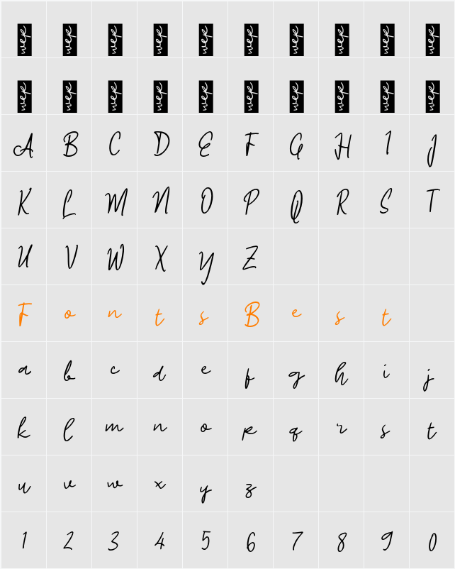 L Lumeniras Character Map