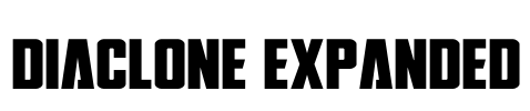 DiaClone Expanded Font Image
