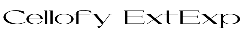 Cellofy ExtExp Font Image