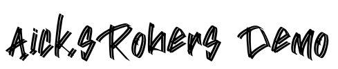 AicksRobers Demo Font Image