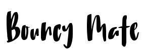 Bouncy Mate Font Image