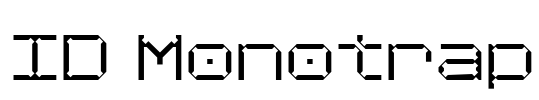 ID Monotrap Font Image