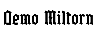 Demo Miltorn Font Image