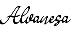 Alvanesa Font Image