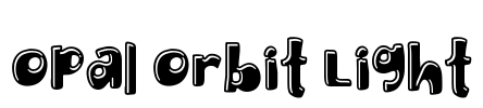 Opal Orbit Light Font Image