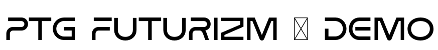 PTG FUTURIZM - DEMO Font Image