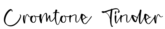 Cromtone Tinder Font Image