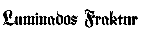 Luminados Fraktur Font Image