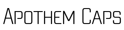 Apothem Caps Font Image