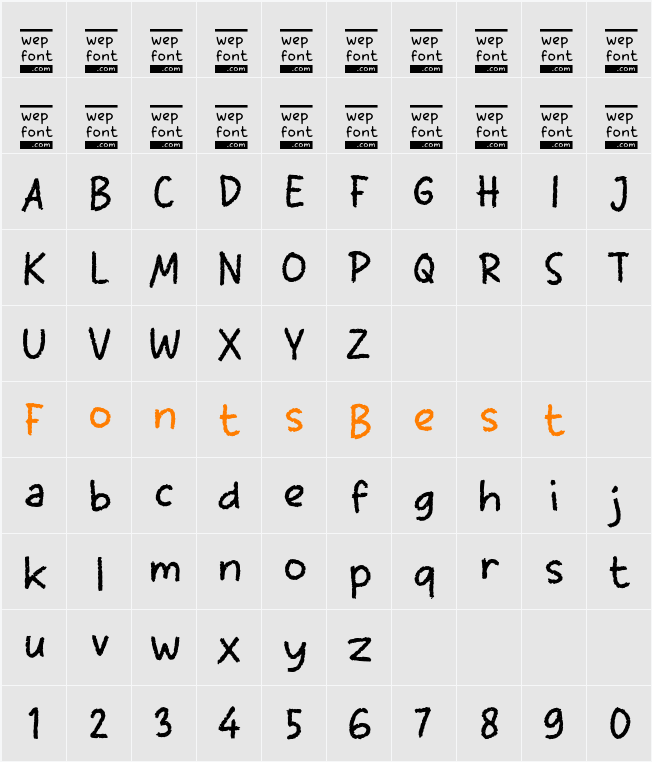 Obah Character Map