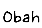 Obah Font Image