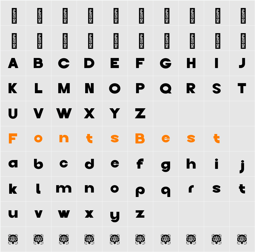 Borney Demo Character Map