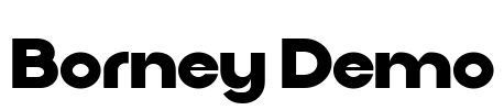 Borney Demo Font Image