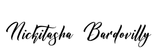 Nickitasha Bardovilly Font Image