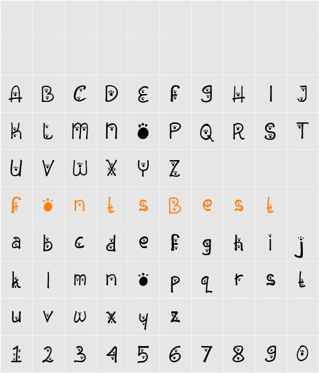 Animal Insting Character Map