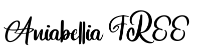 Aniabellia FREE Font Image