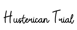 Husterican Trial Font Image