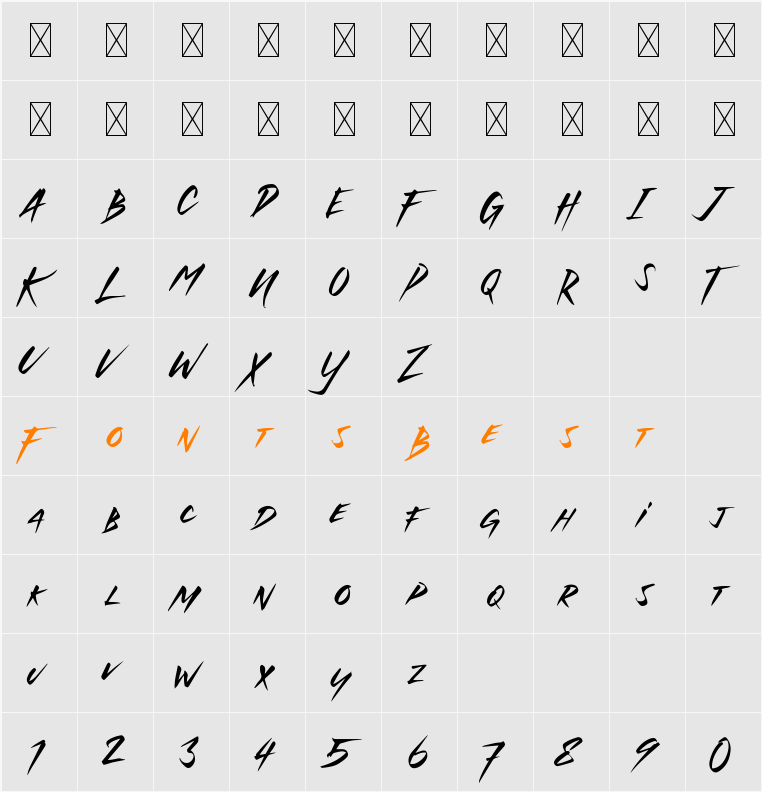 Witness History Character Map