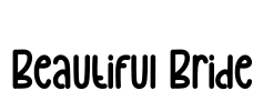 Beautiful Bride Font Image