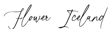 Flower Iceland Font Image