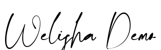 Welisha Demo Font Image