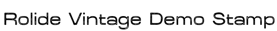 Rolide Vintage Demo Stamp Font Image
