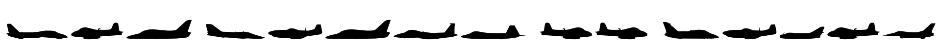 Air Force II Solid Font Image