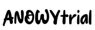 ANOWYtrial Font Image