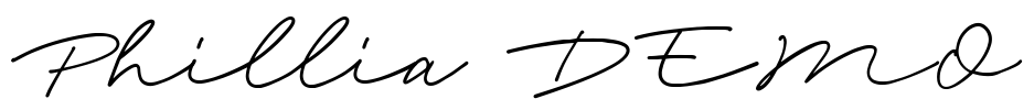 Phillia DEMO Font Image