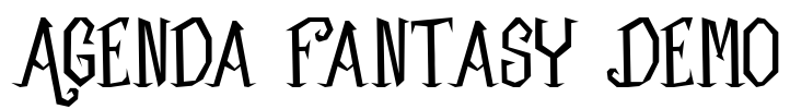 Agenda Fantasy Demo Font Image