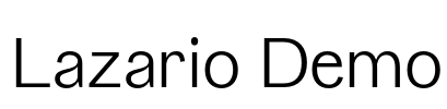 Lazario Demo Font Image
