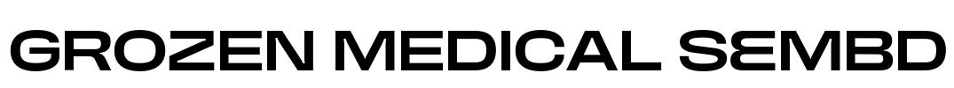 GROZEN MEDICAL SemBd Font Image