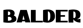 BALDER Font Image