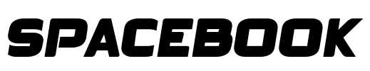 SPACEBOOK Font Image