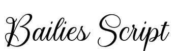 Bailies Script Font Image