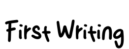 First Writing Font Image