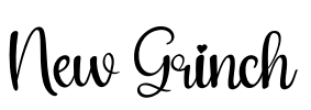 New Grinch Font Image